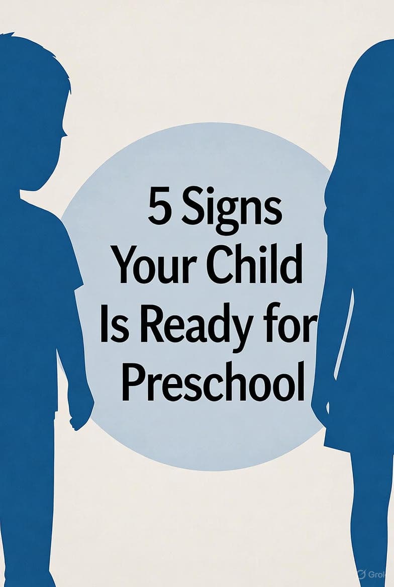 Signs your child is ready for preschool