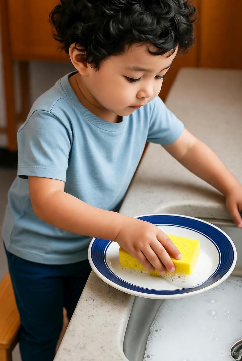 Teaching responsibility through simple chores