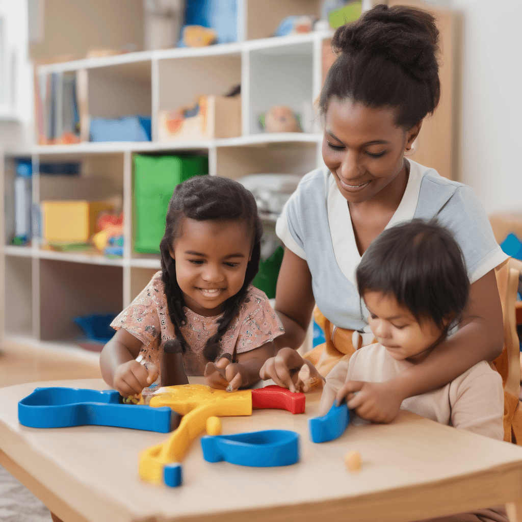 Children role-playing as a doctor and patient, fostering creativity, social, and emotional skills in early childhood developm