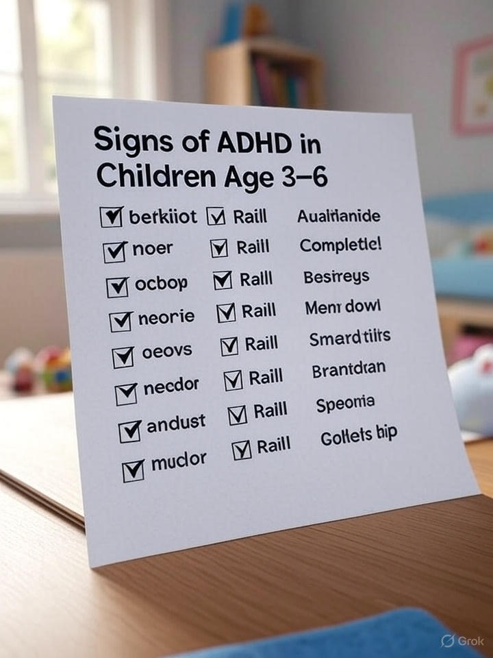 Signs of ADHD in Children Age 3–6