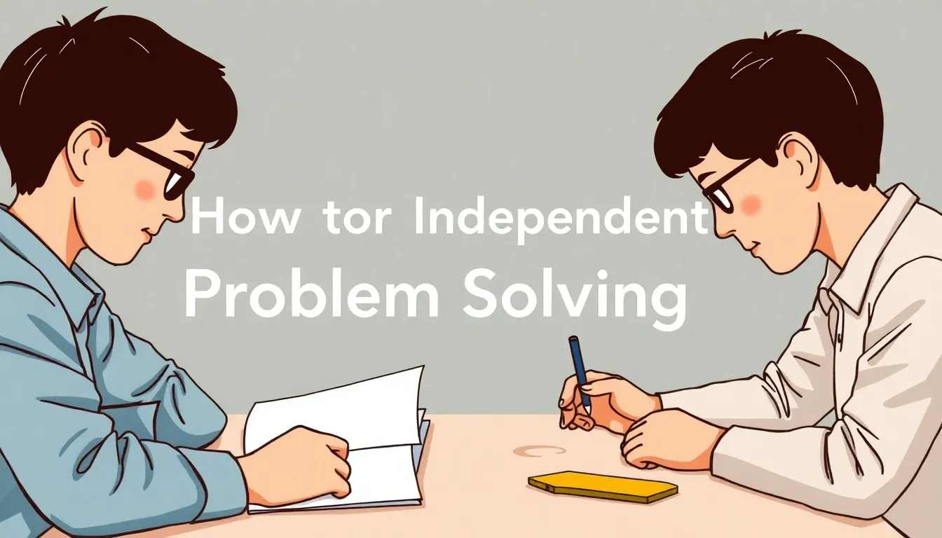 How to Encourage Independent Problem Solving